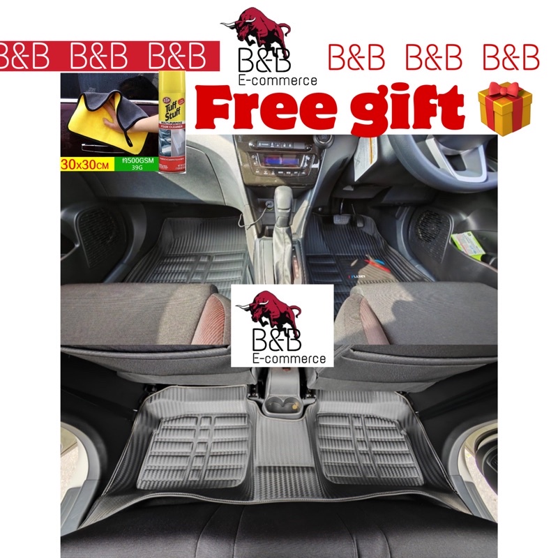 ( 2022 ) Perodua Alza Old / ALZA 2022 VELOZ 2022 5D Carbon Car Carpet