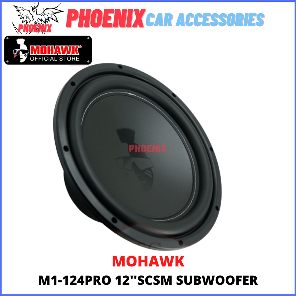 12'' 📢 MOHAWK Car Audio MOHAWK1 SERIES 12 inch SVC Subwoofer, 400W 21M1124PRO CAR AUDIO