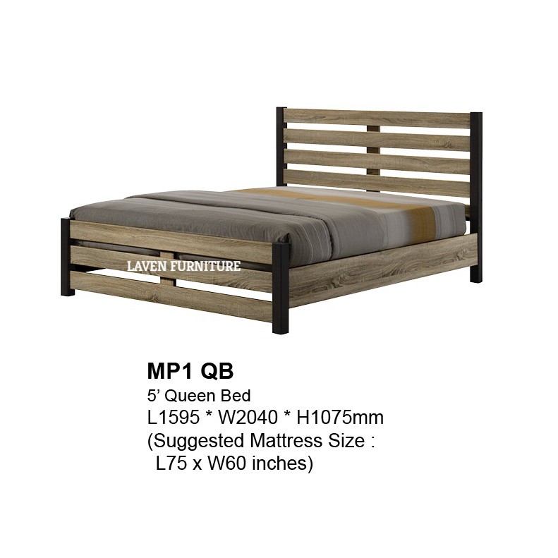 Wooden Double Bed Excluded Mattress !! For KuchingSamarahan SARAWAK ONLY !! CASH / LOAN