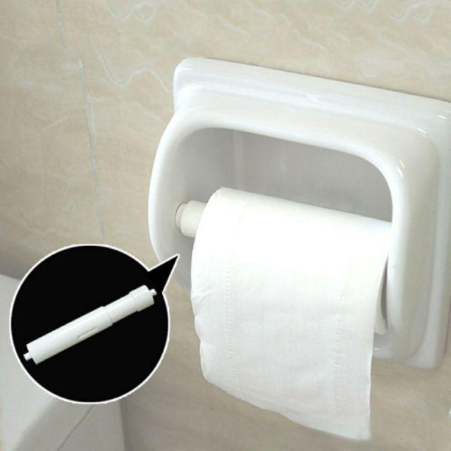 White Replacement Toilet Paper Roll Holder /Roller Spindle Insert
