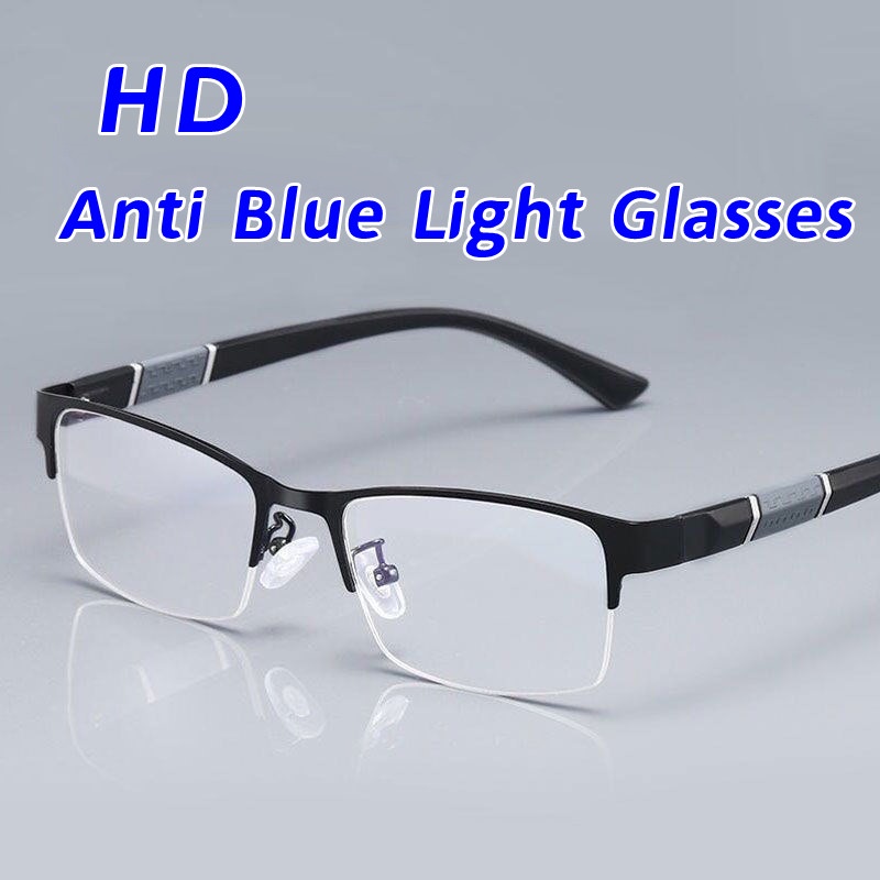 Transparent Men's Computer Glasses Gaming Eyeglasses Anti Blue Ray