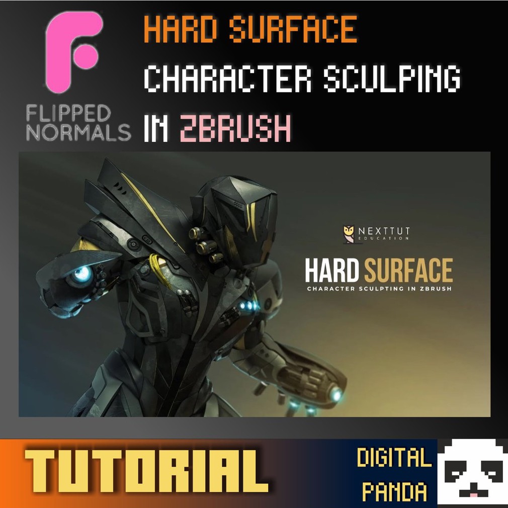 [FULL TUTORIAL] FLIPPEDNORMALS HARD SURFACE CHARACTER SCULPTING IN