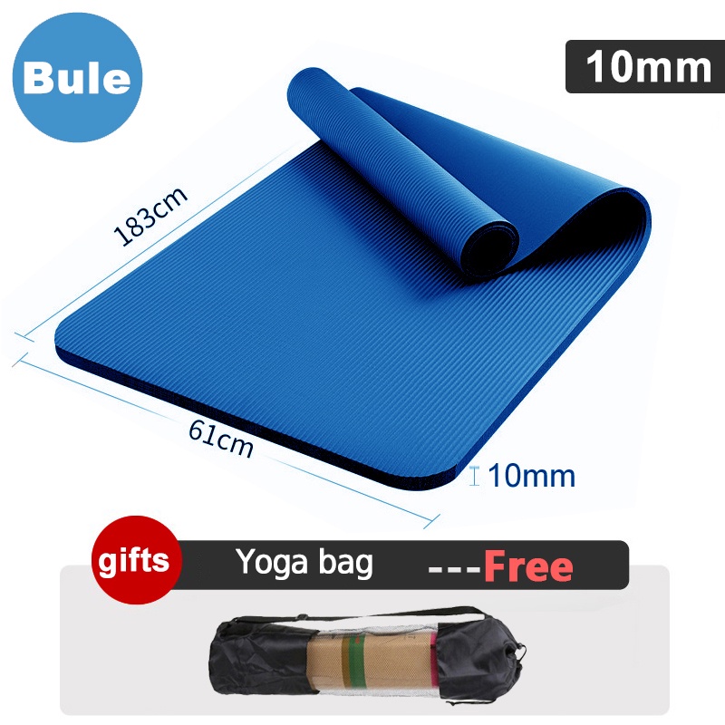 10/15MM YOGA MAT NBR NonSlip YOGA MAT EXTRA THICK Mat Aerobic Home