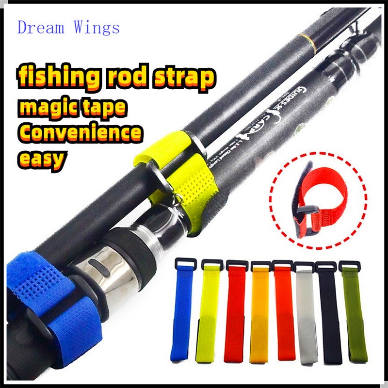 1pcs 18cm Fishing Rod Tie Strap Fishing Rods Straps Belt Wrap Band Ikat Barang ikat Rod mancing