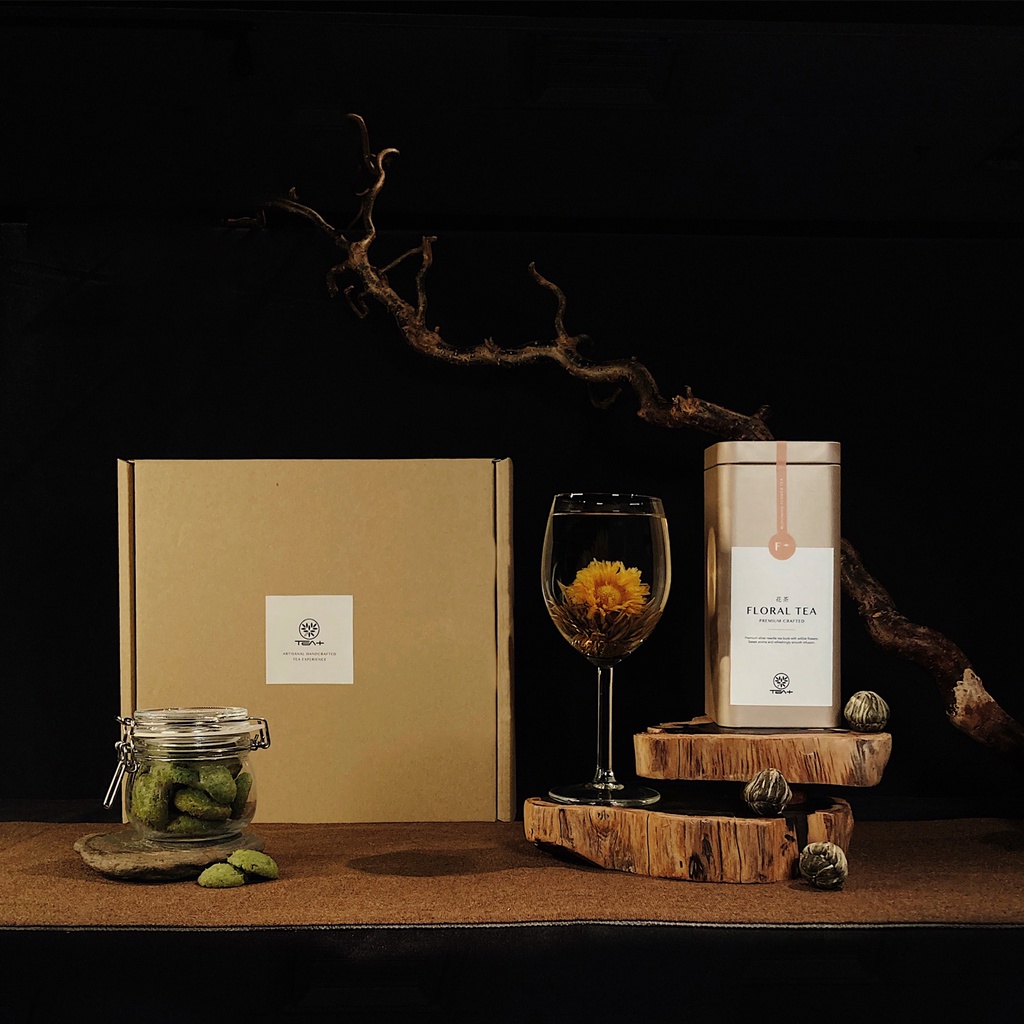 Teapluz Heart Blooming Flower Tea Gift Set I Healthy Blooming Flower