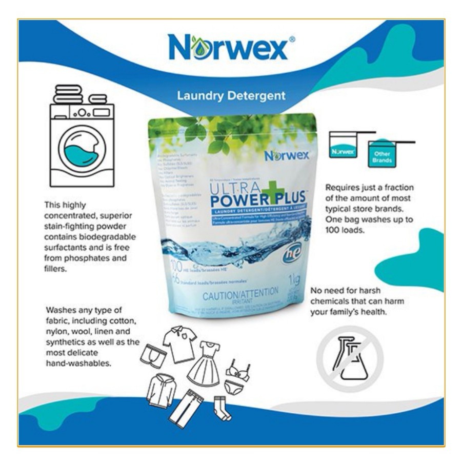 NORWEX Ultra Power Plus Laundry Detergent 500g Shopee Malaysia