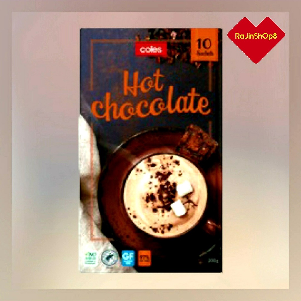 COLES Hot Chocolate / Caramel Latte / Mocha / Cappuccino Class Can/400G & 10 Sachets/200G AU