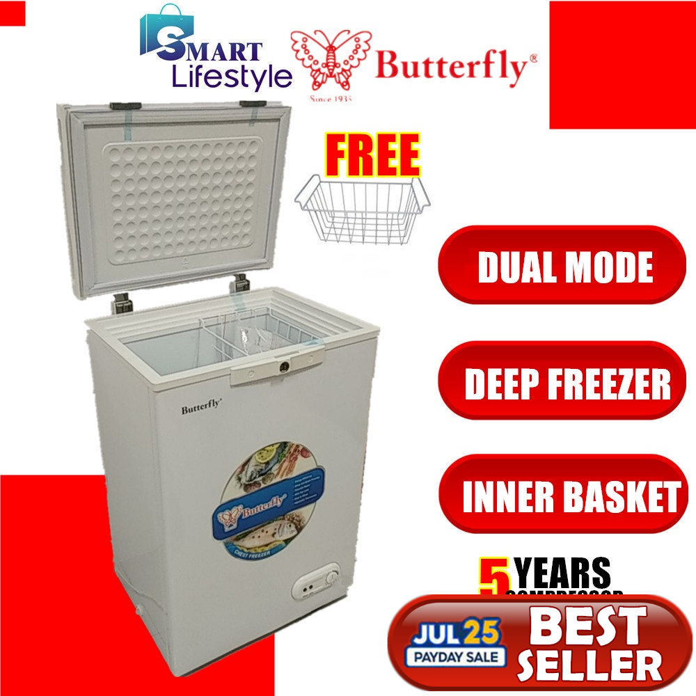 Butterfly Dual Function Chest Freezer BCFW15 (98L) BCFWG16 (116 L