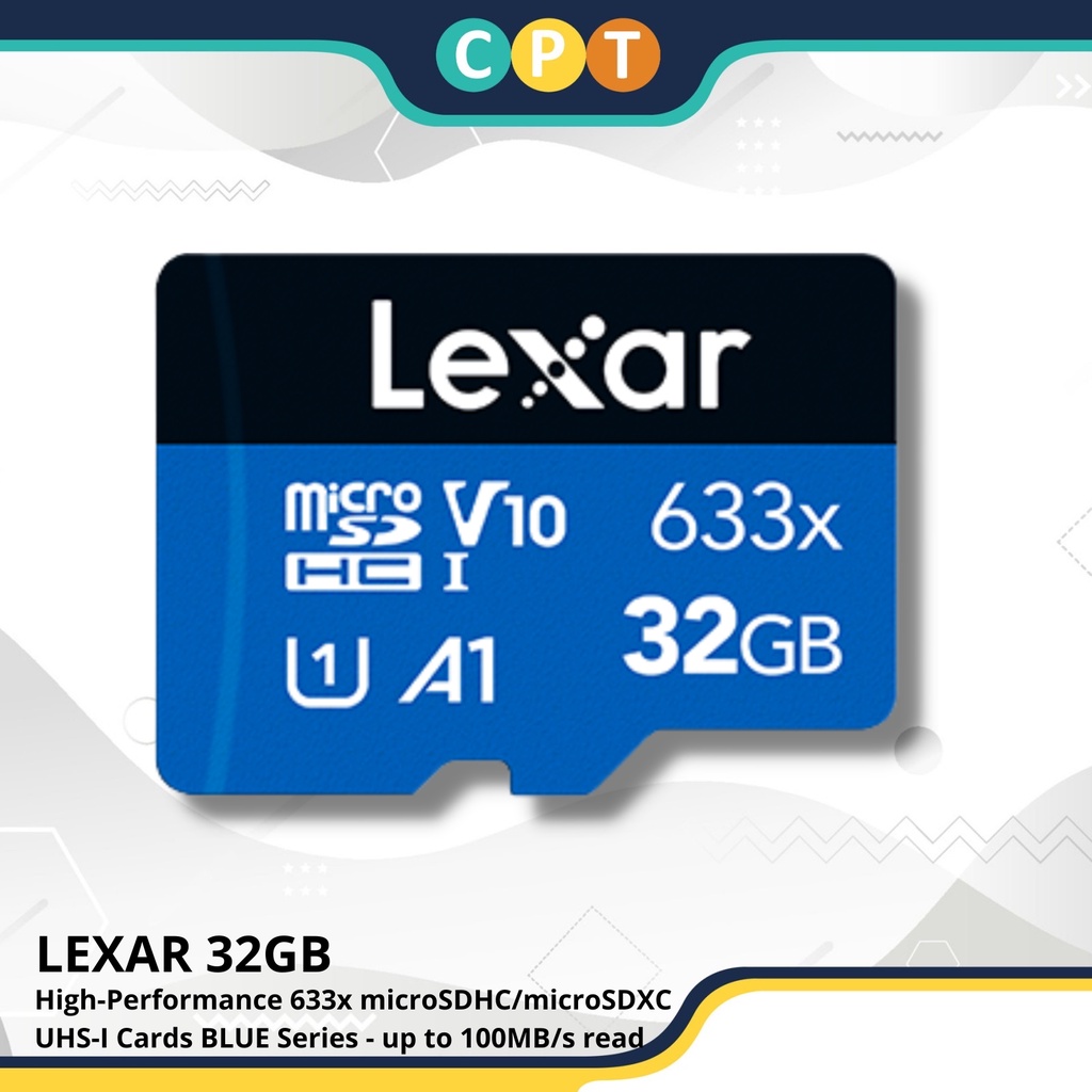 Lexar High Performance 633x Micro DSc/Micro Cards Blue Series Up To
