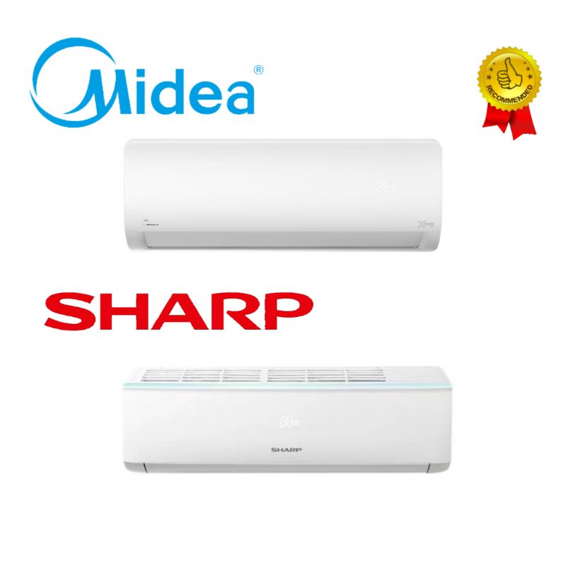 Midea 1HP Air Cond R32 Noninverter MSGD09CRN8 /Sharp 1HP R32 Non