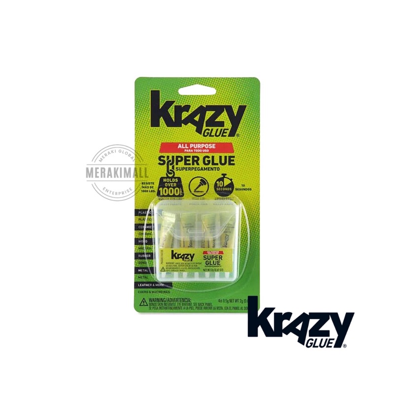 Krazy Glue All Purpose with Storage Case Super Glue Fast Drying