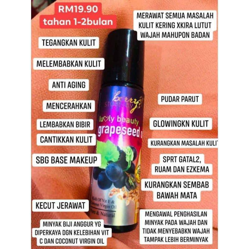 GRAPESEED OIL 💯 ORIGINAL HQ Shopee Malaysia