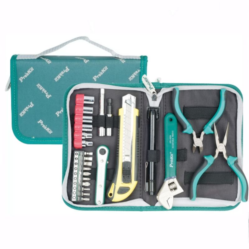 Proskit PK2076B Deluxe Basic Tool Kit / 1PK640 Compact Kit / PK601