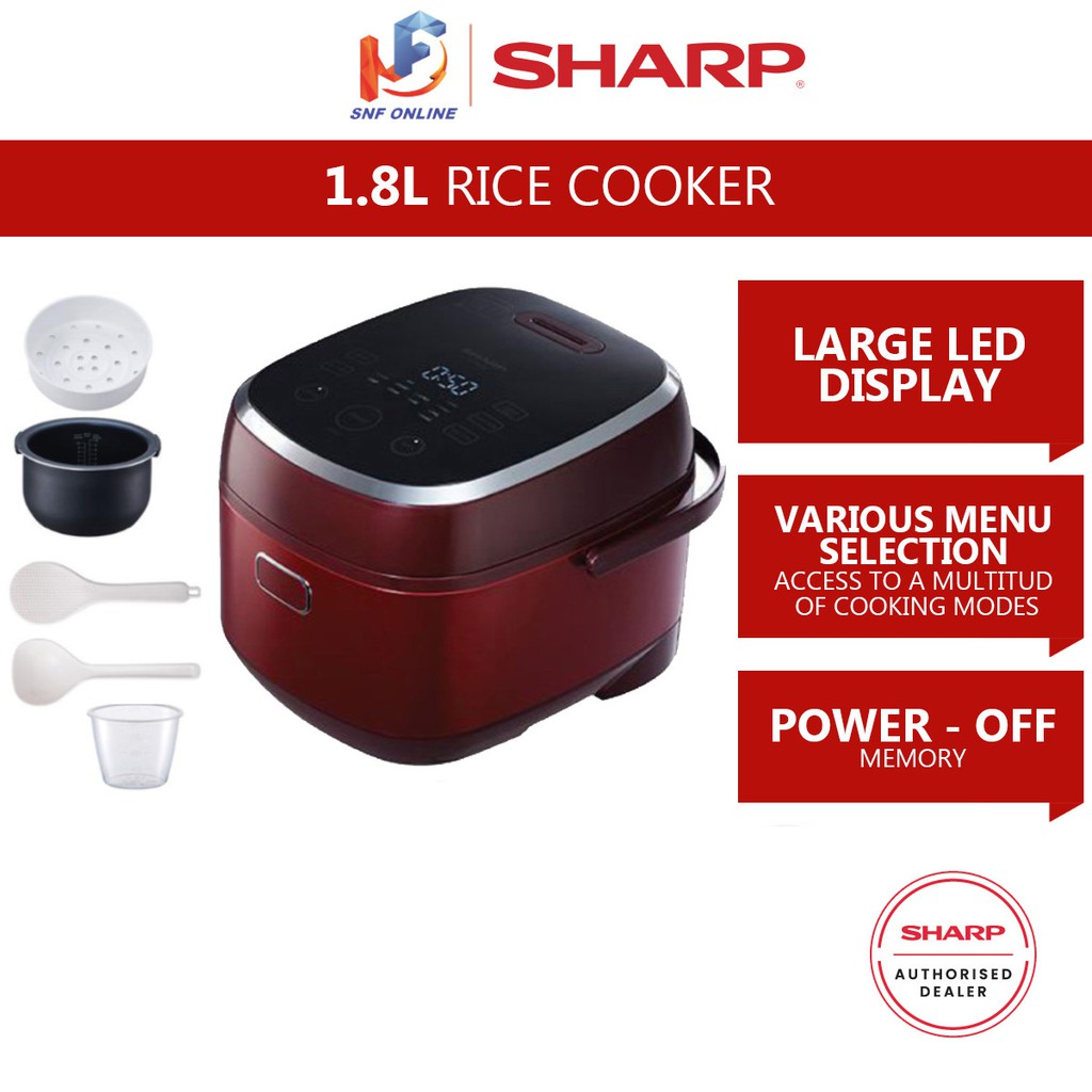 Sharp IH Rice Cooker (1.8 L) KSX188RD KSX188RD Shopee Malaysia
