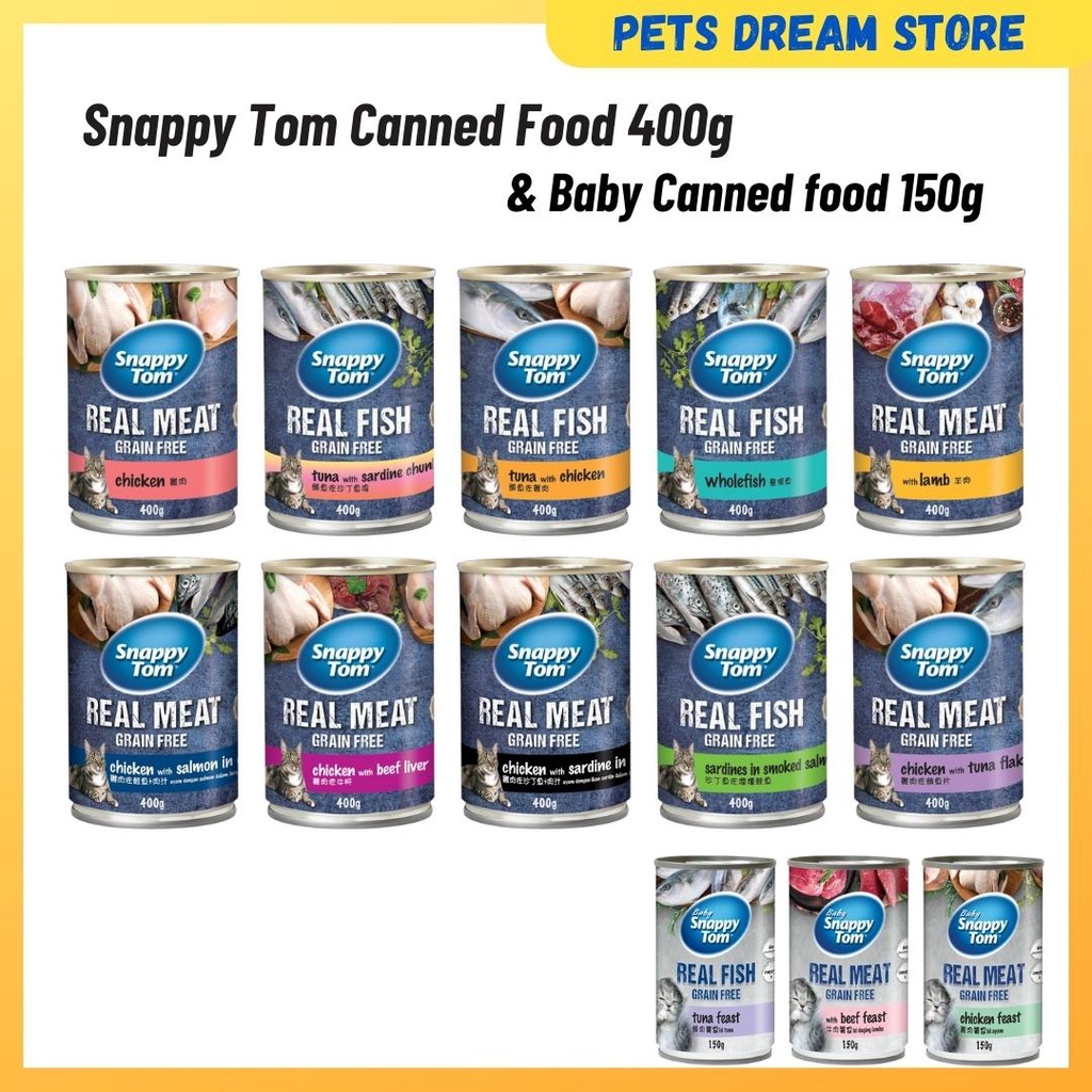 Snappy Tom Canned Food Cat food 400g (Cat Wet Food) Snappy Tom Baby cat