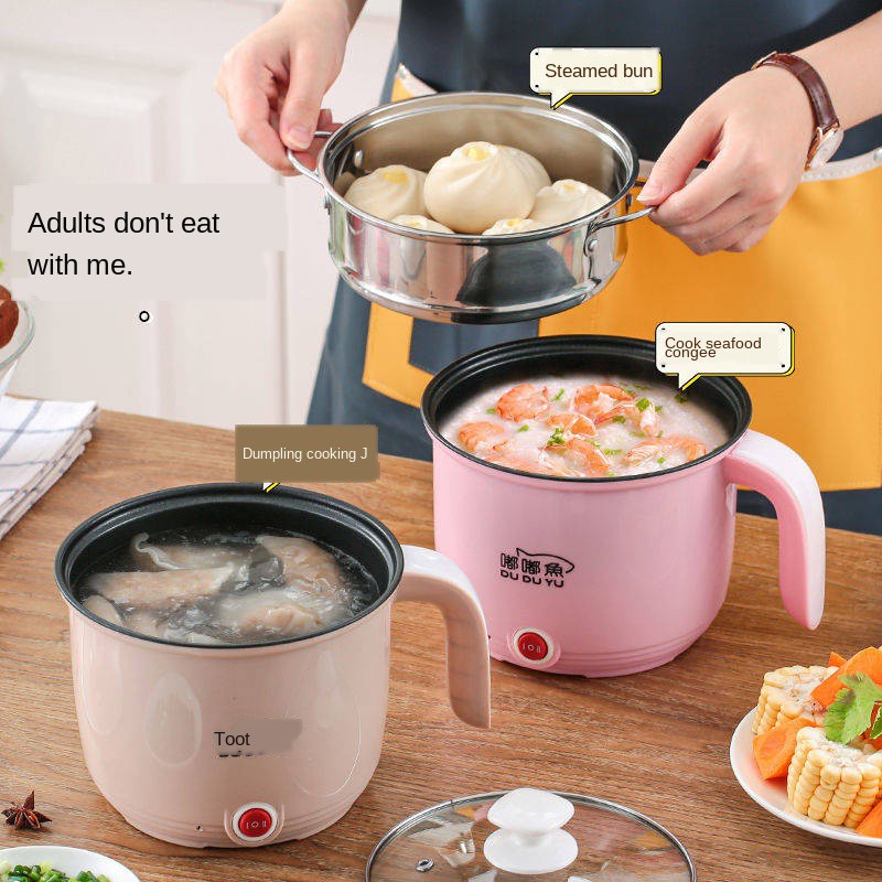 Multifunctional mini electric cooker Mini rice cooker hot pot Steamer