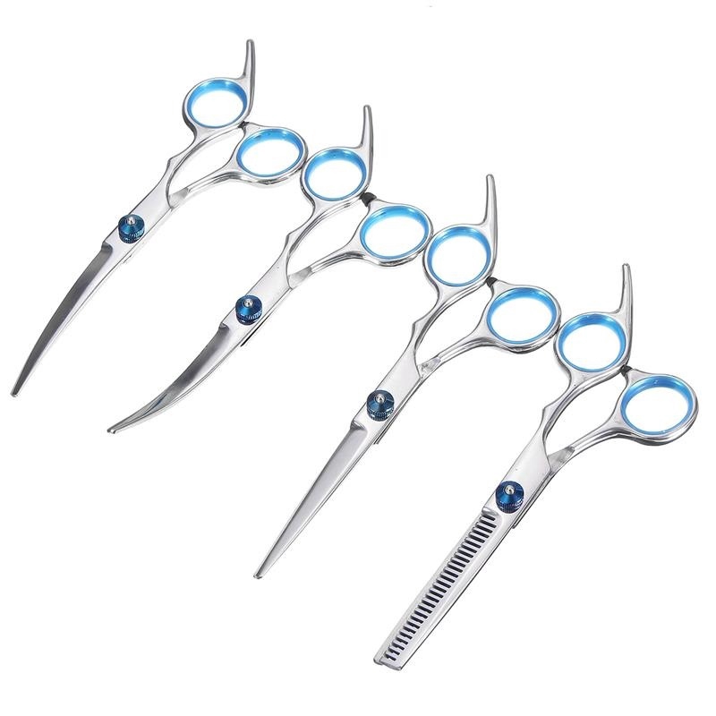 grooming scissors for dogs Pet Dog Seam Scissors Curved Up and Down