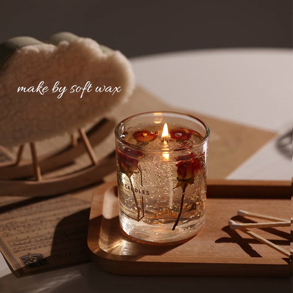 1kg Hard / Soft Candle Jelly Gel Jelly Wax High Transparent Smokeless