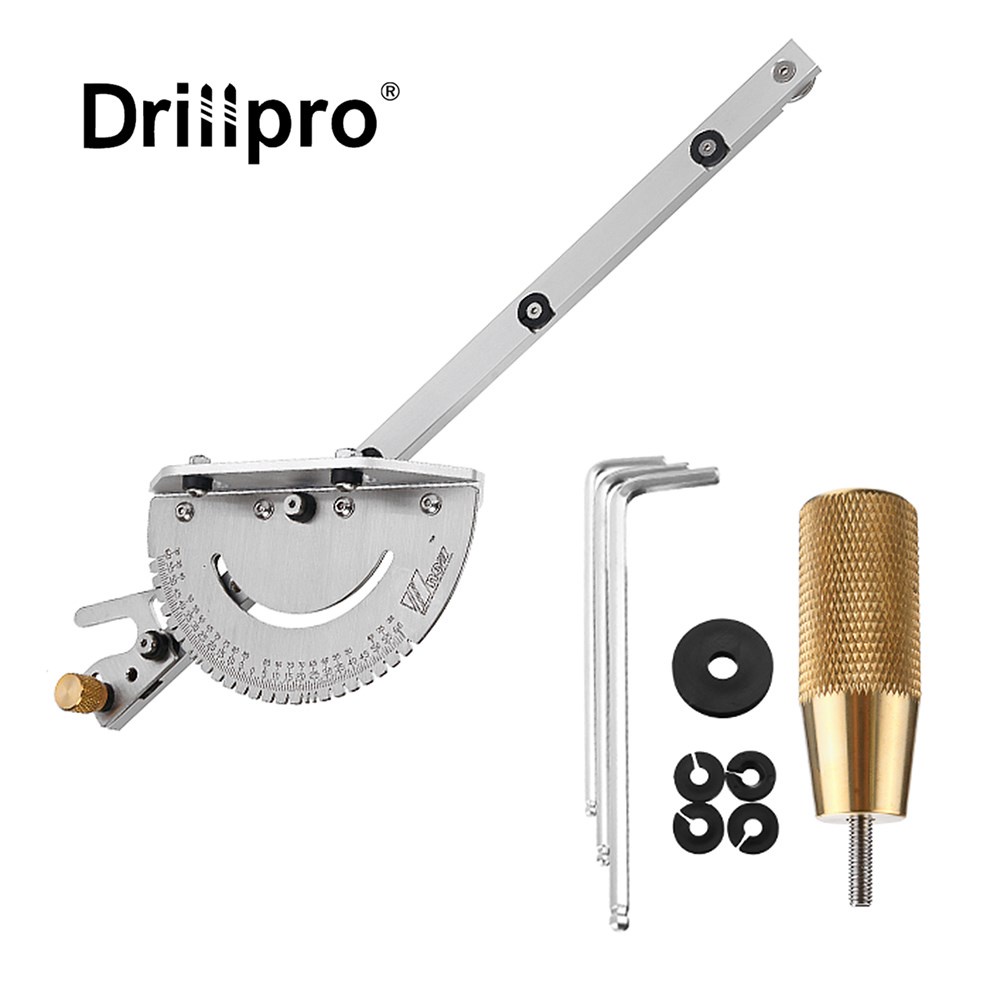Drillpro Angle Miter Gauge Upgraded Brass Aluminum Table Saw Gauge