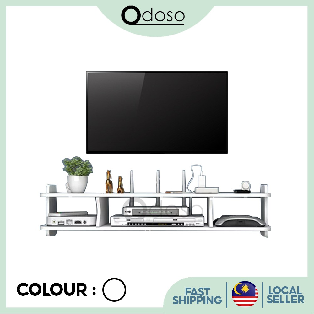 ODOSO WF020 TV Wall SetTop Box Rack Router Storage Box for TV Rack TV Console Furniture Living