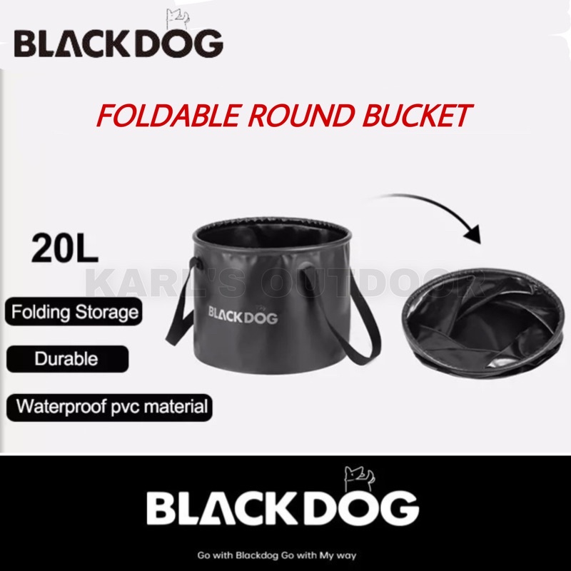 BLACKDOG 20L Outdoor Portable Water Bucket Water Storage Bag Waterproof