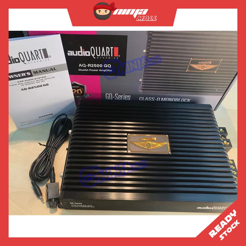 AUDIO QUART AQR2500GQ (1500 RMS )CLASSD MONOBLOCK MOSFET POWER CAR