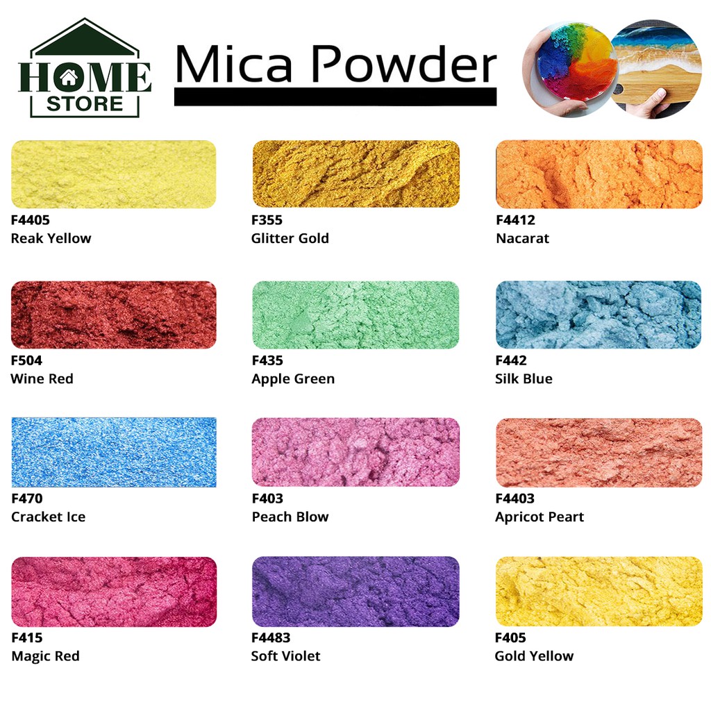 [Food Grade] Mica Pearlescent Pigment Powder For Epoxy Resin