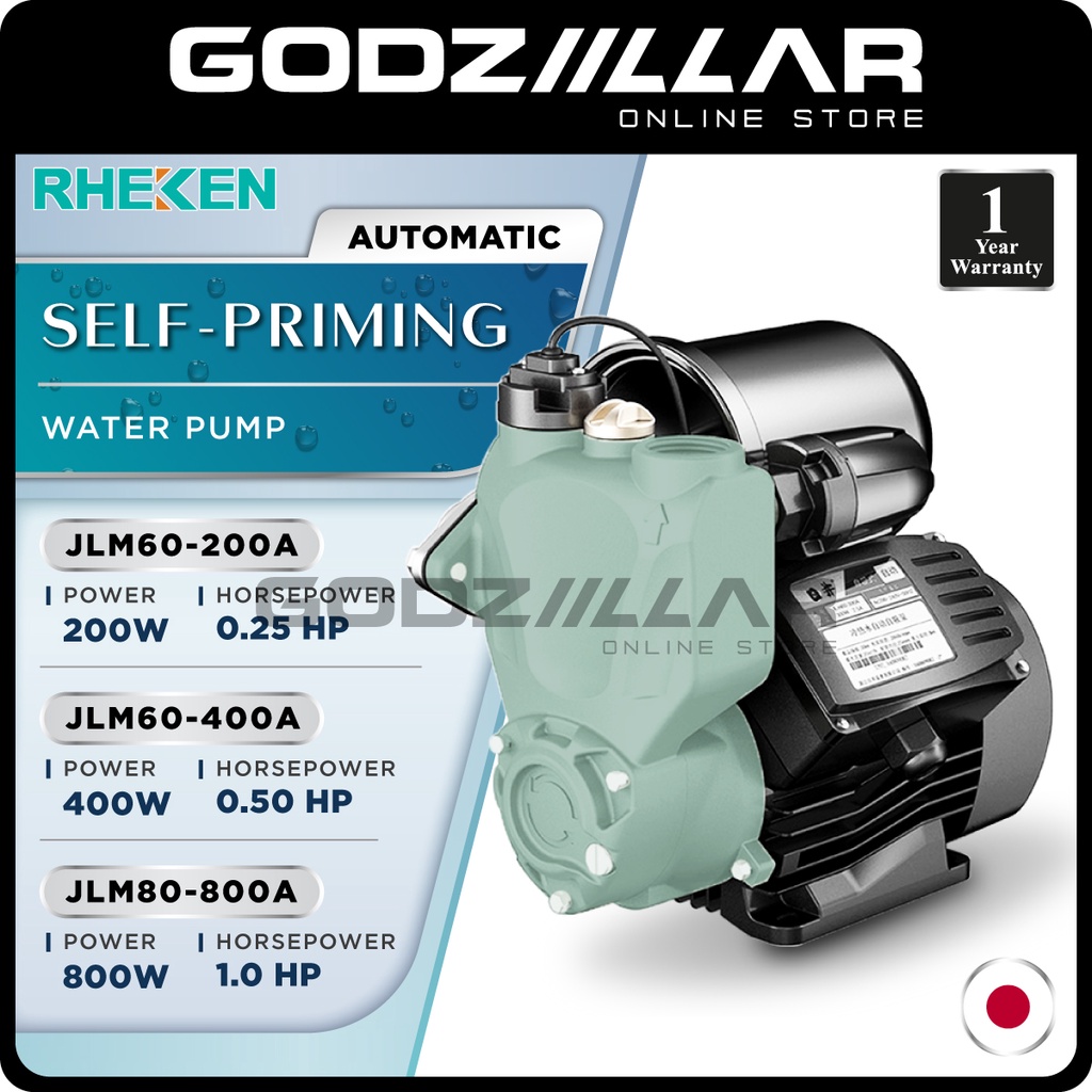 (Japan) Rheken Automatic Intelligent Self Priming Water Pump JLM