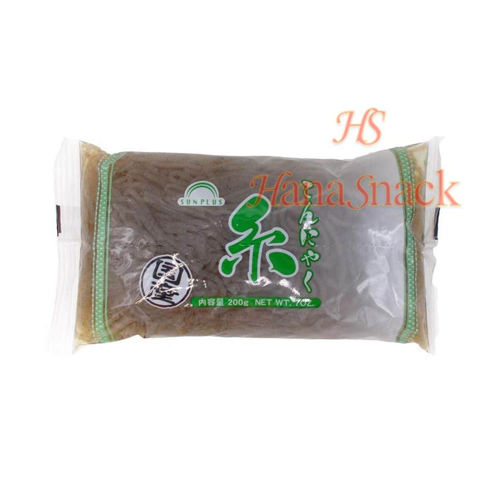 [ZERO CARB YAM NOODLES] Sunplus Shirataki Konnyaku Konjac Seaweed Yam Noodles 200g [Japan