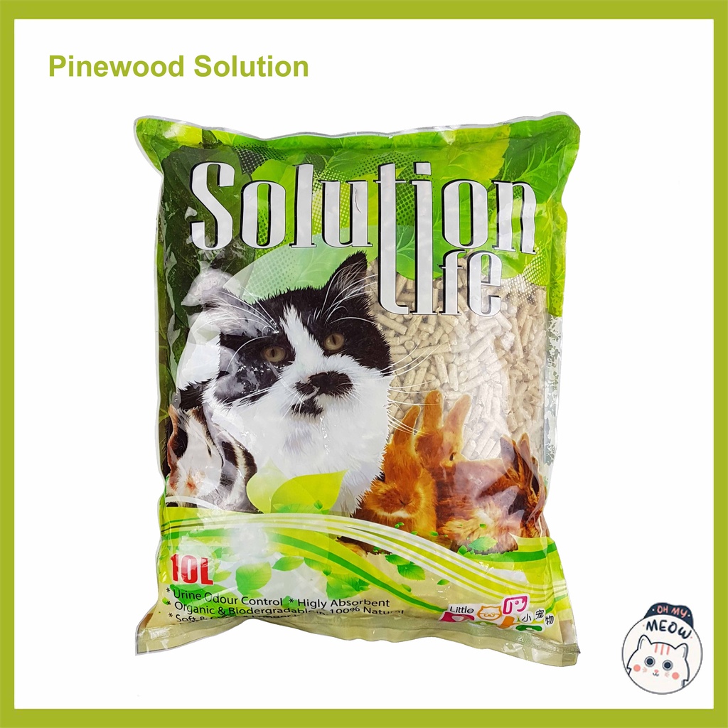 (8.8 MEGA SALE) Pinewood Solution 10L / Premium Wood Cat Litter Pine