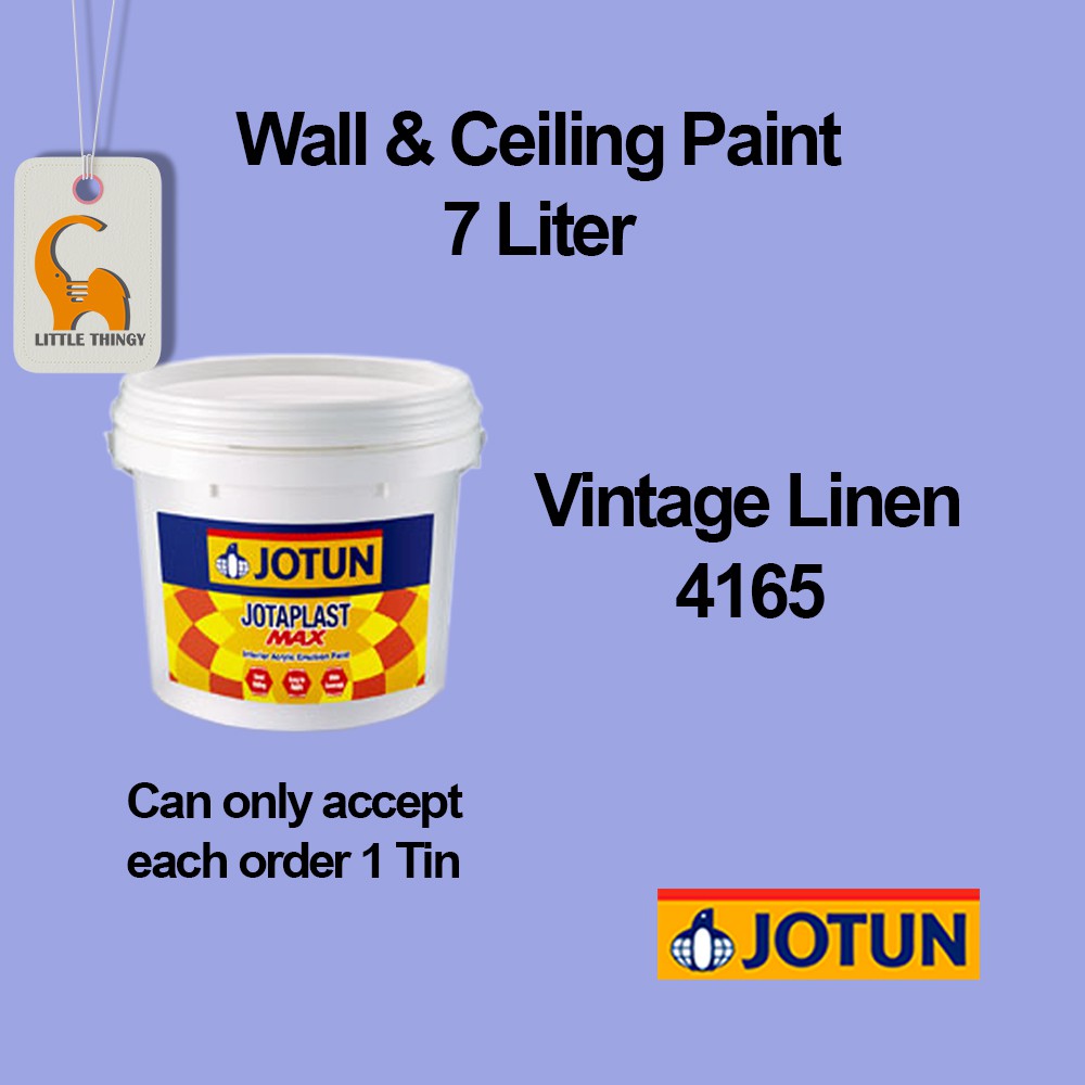 Jotun 7L Vintage Linen 4165, Jotaplast Max Paint Suitable for Wall