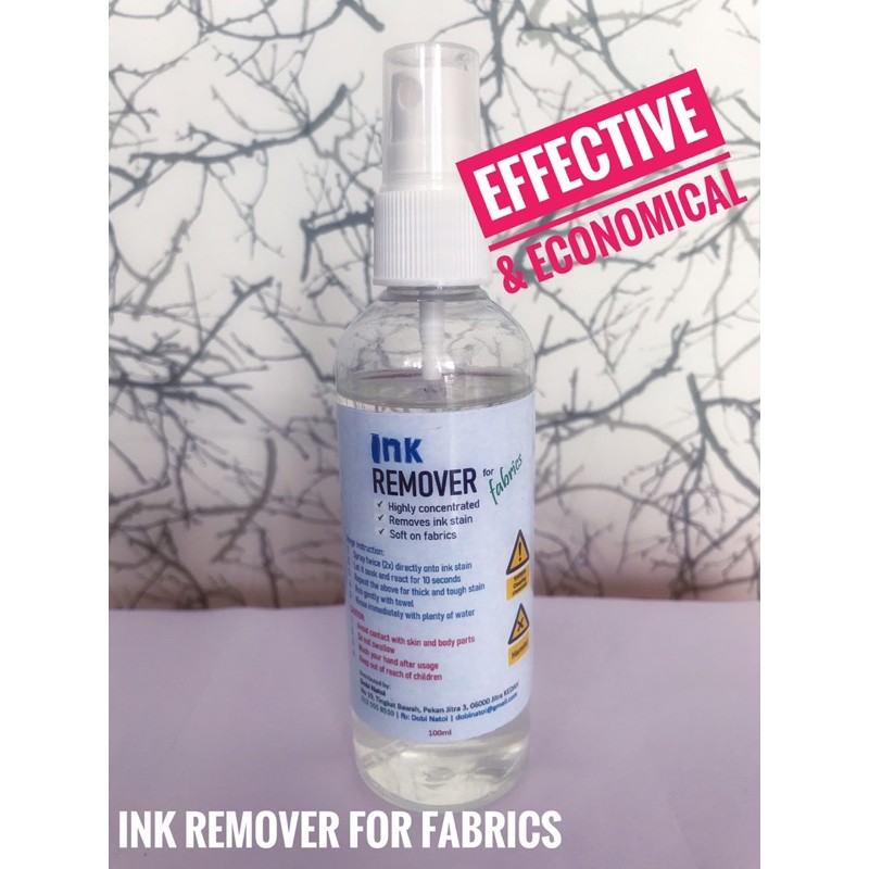 Ink stain remover for fabrics Pencuci kesan dakwat pada fabrik 90mL