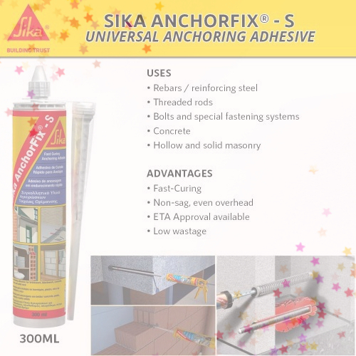 Sika Anchor Fix AnchorFixS Universal Anchoring Adhesive 300ml