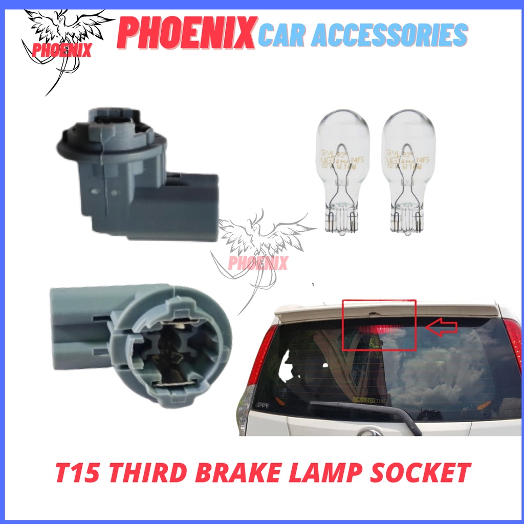 2 PIN T10 T15 BULB LED SOCKET PERODUA MYVI ALZA VIVA AXIA TOYOTA VIOS