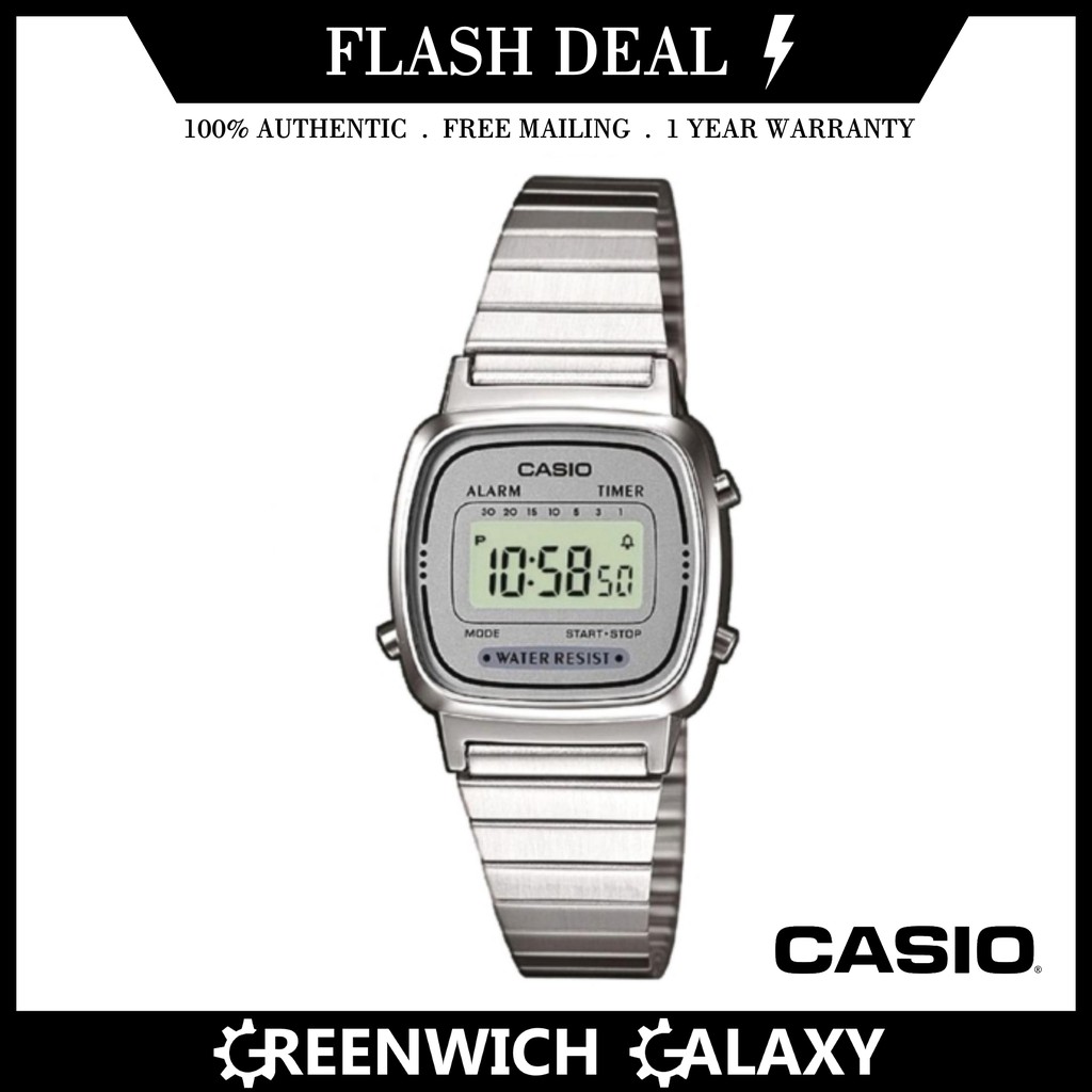 Casio Small Vintage Digital Watch (LA670WA7D) Shopee Malaysia