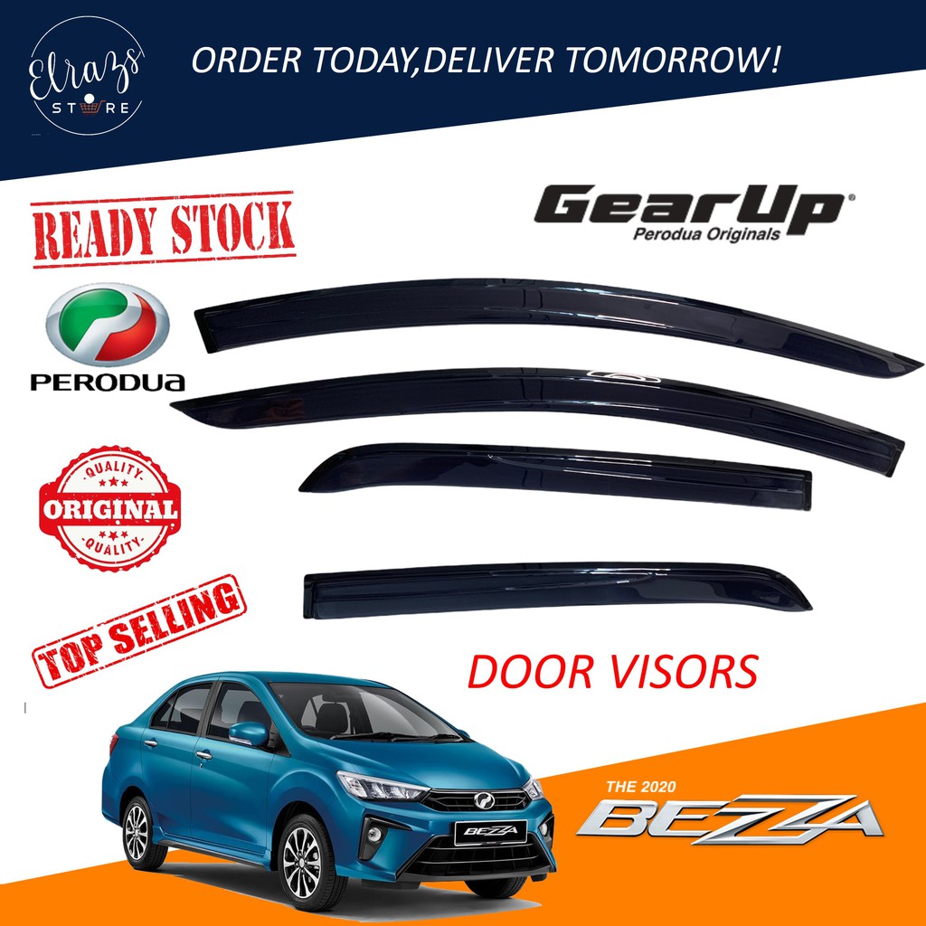 DOOR VISORS PERODUA BEZZA GEAR UP ORIGINAL Shopee Malaysia