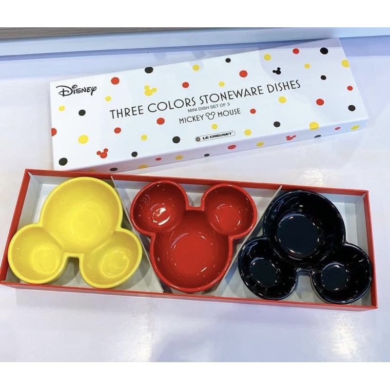 LE CREUSET x Disney Mickey Mouse mini dish 180ML x 3 Shopee Malaysia
