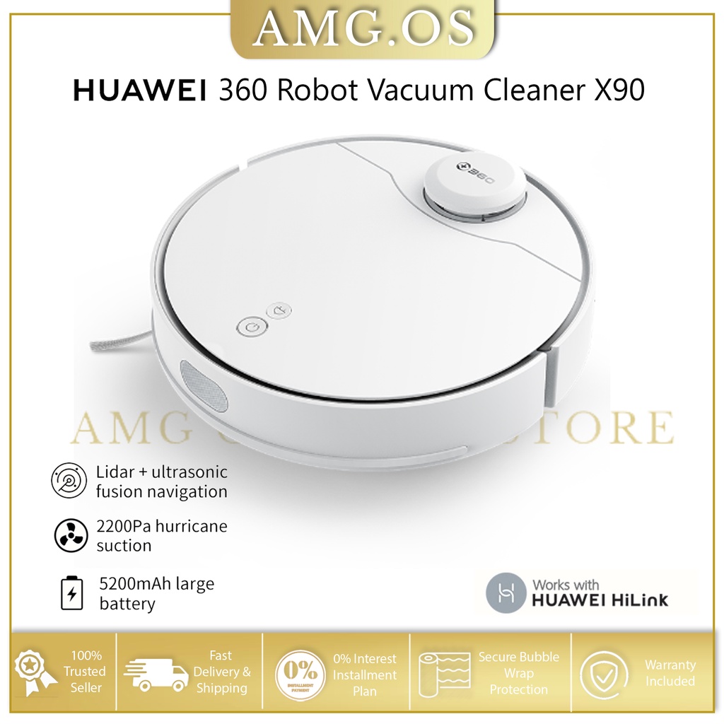 HUAWEI HILINK 360 ROBOT VACUUM CLEANER X90 1 YEAR WARRANTY Shopee