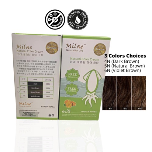 KOREA MILAE Natural Squid Ink Hair Color Cream Shopee Malaysia