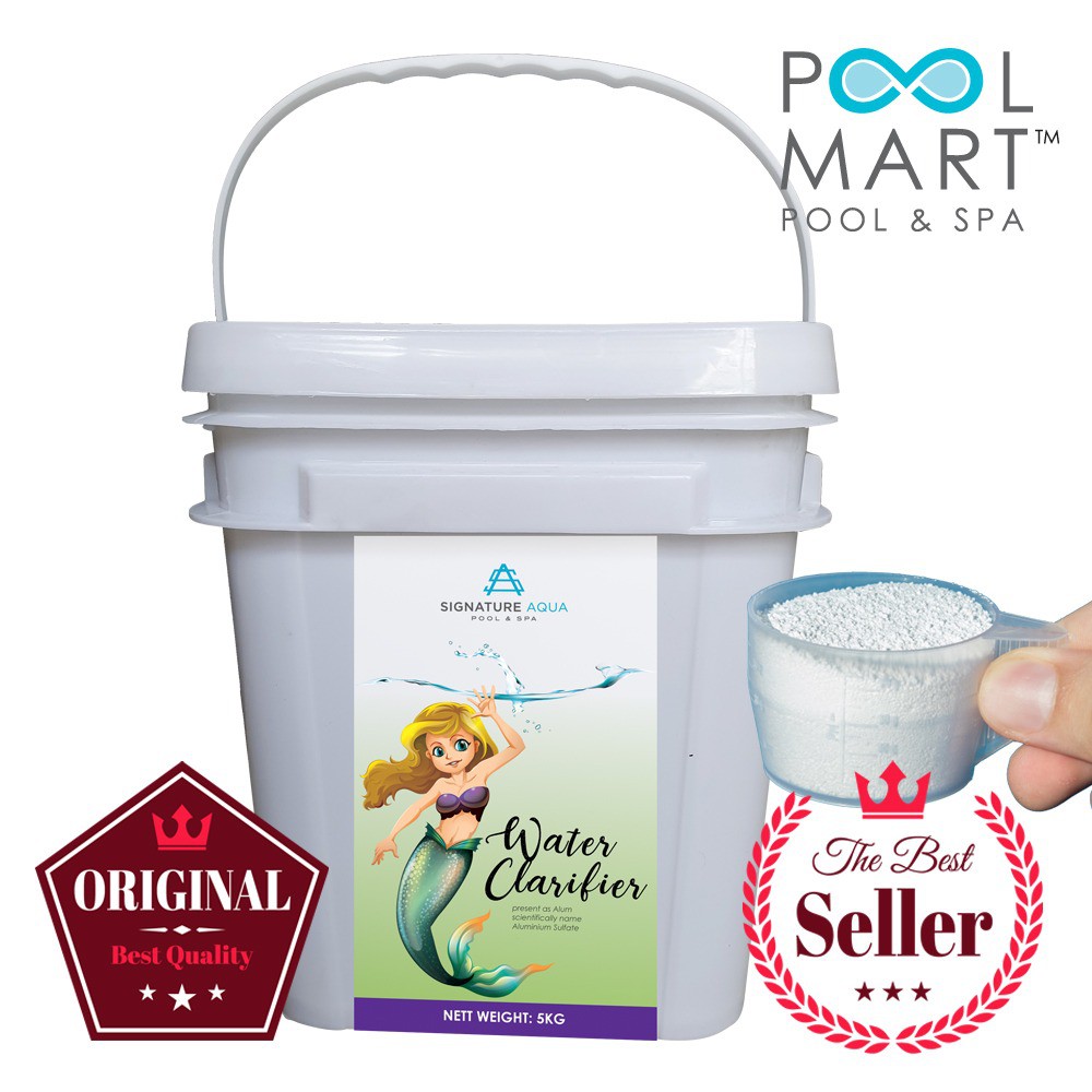 POOL MART WATER CLARIFIER Alum (Aluminium Sulphate) 5KG Alum for
