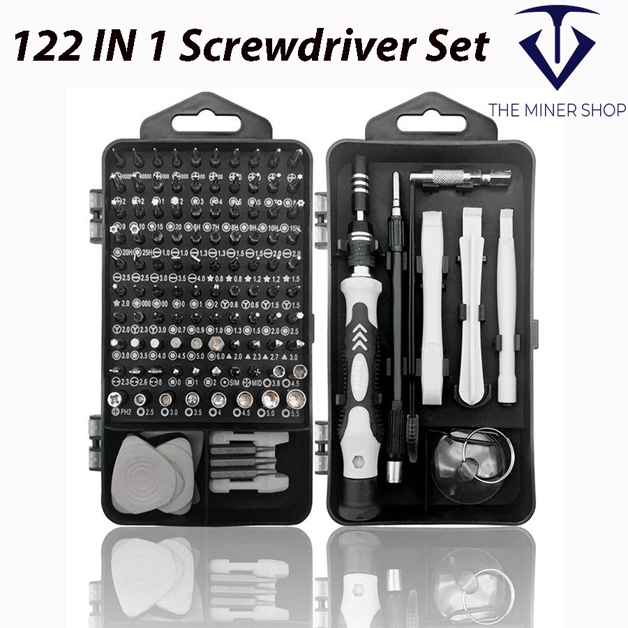 117/122 in 1 Computer Repair Kit, Laptop Screwdriver Kit