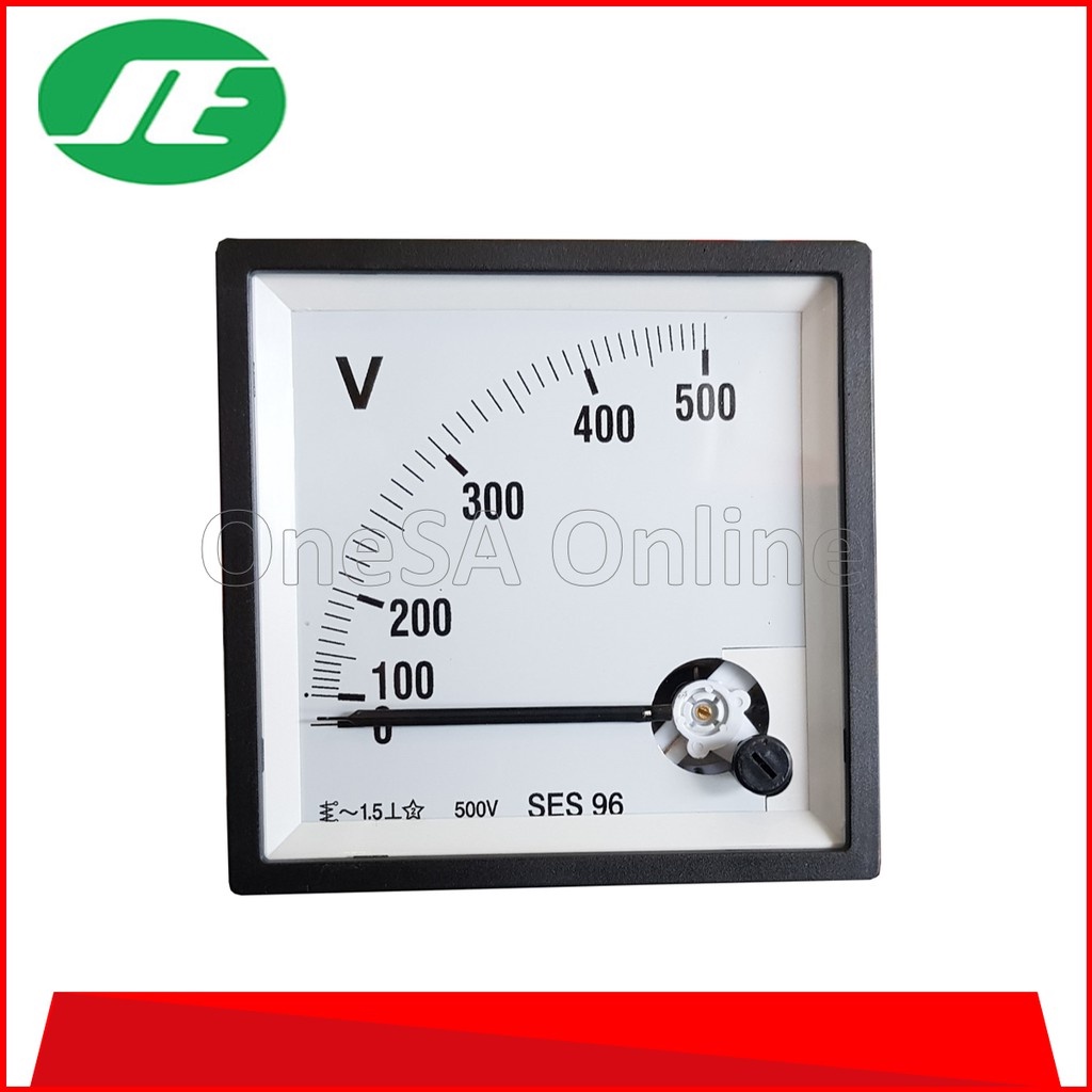 SES AC ANALOG VOLTMETER PANEL,500V 96MM X 96MM(SES96VM500V) Shopee Malaysia