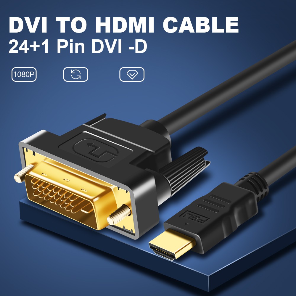 HDMI to DVI cable 24+1 pin adapter cables for LCD DVD HDTV XBOX High