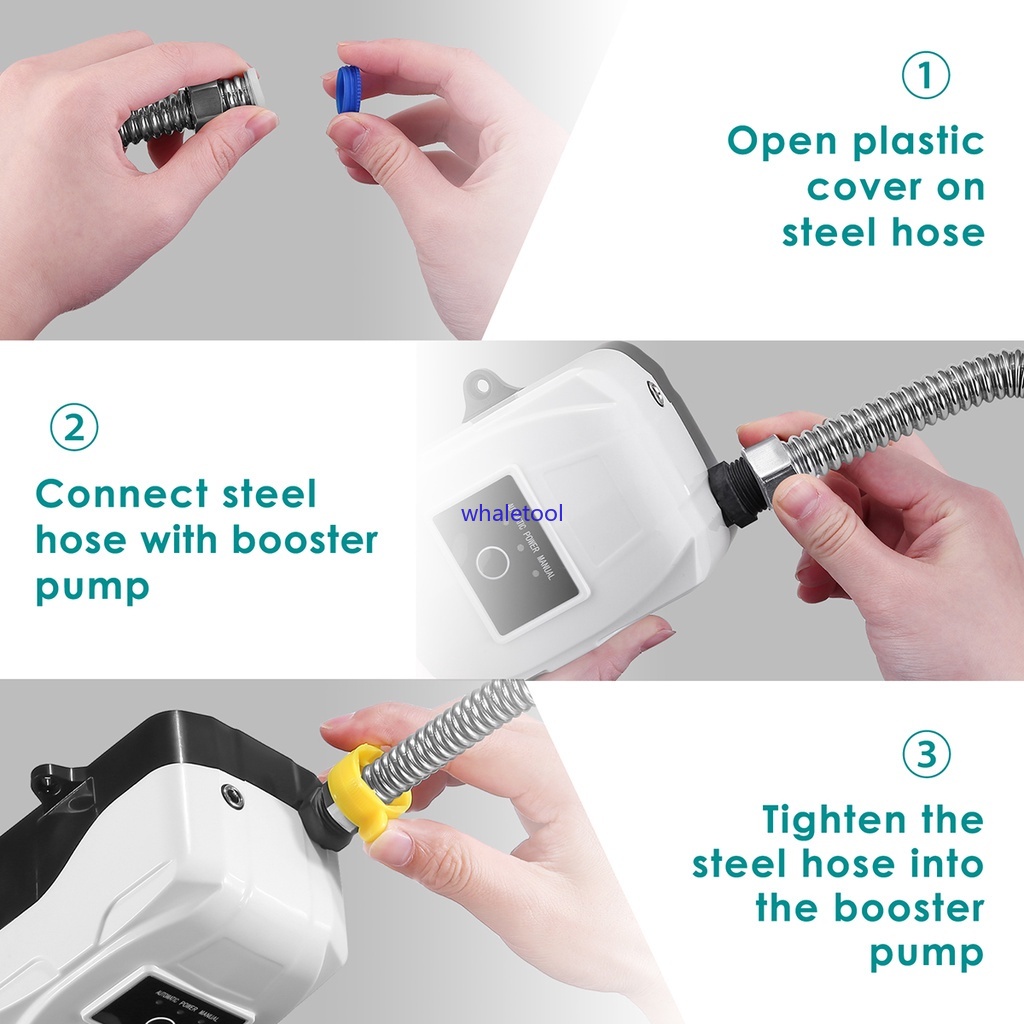 DC 24V Auto Water Pump Pressure Booster Pump Connector Household For Tapwater Kitchen Sink