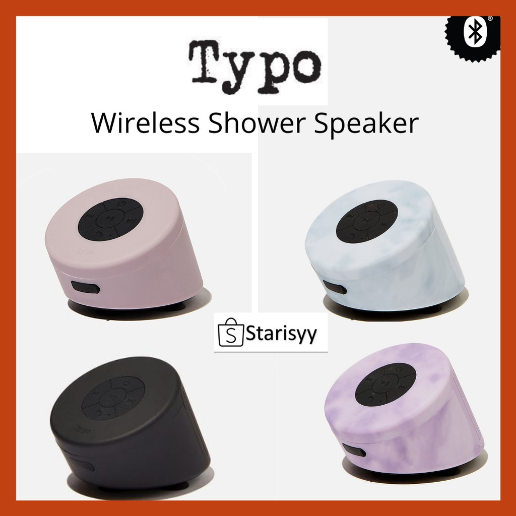 TYPO wireless shower speaker / Typo Portable Waterproof Speaker