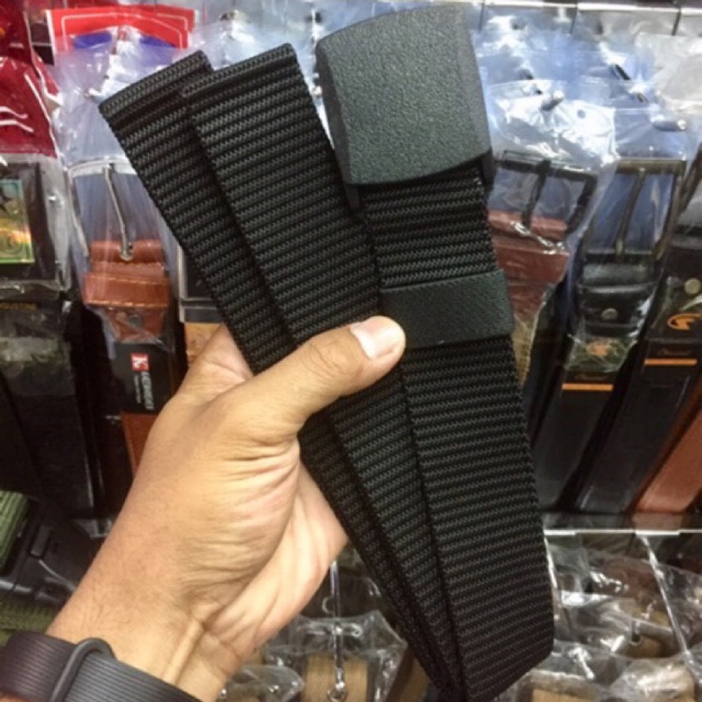 Men's Belts Teenagers Nylon Pattern anti metal Detector gasper Belts