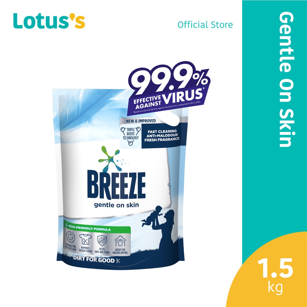 Breeze Gentle on Skin Liquid Detergent (1.5kg) Shopee Malaysia