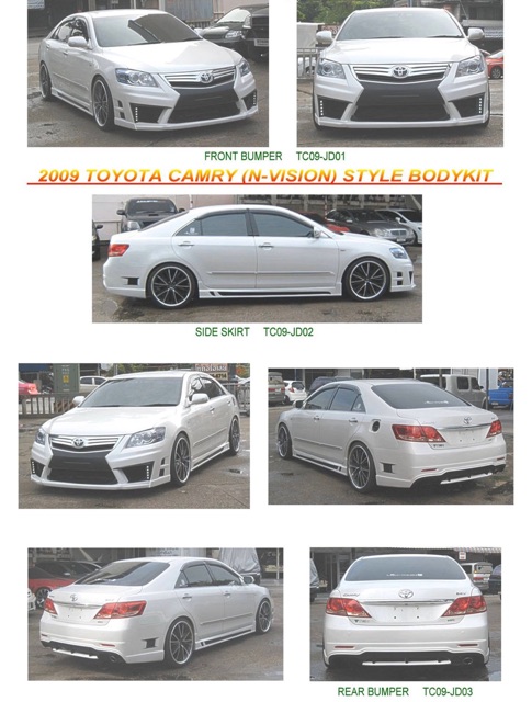 Toyota Camry acv40 nvision n vision bodykit body kit bumper front rear