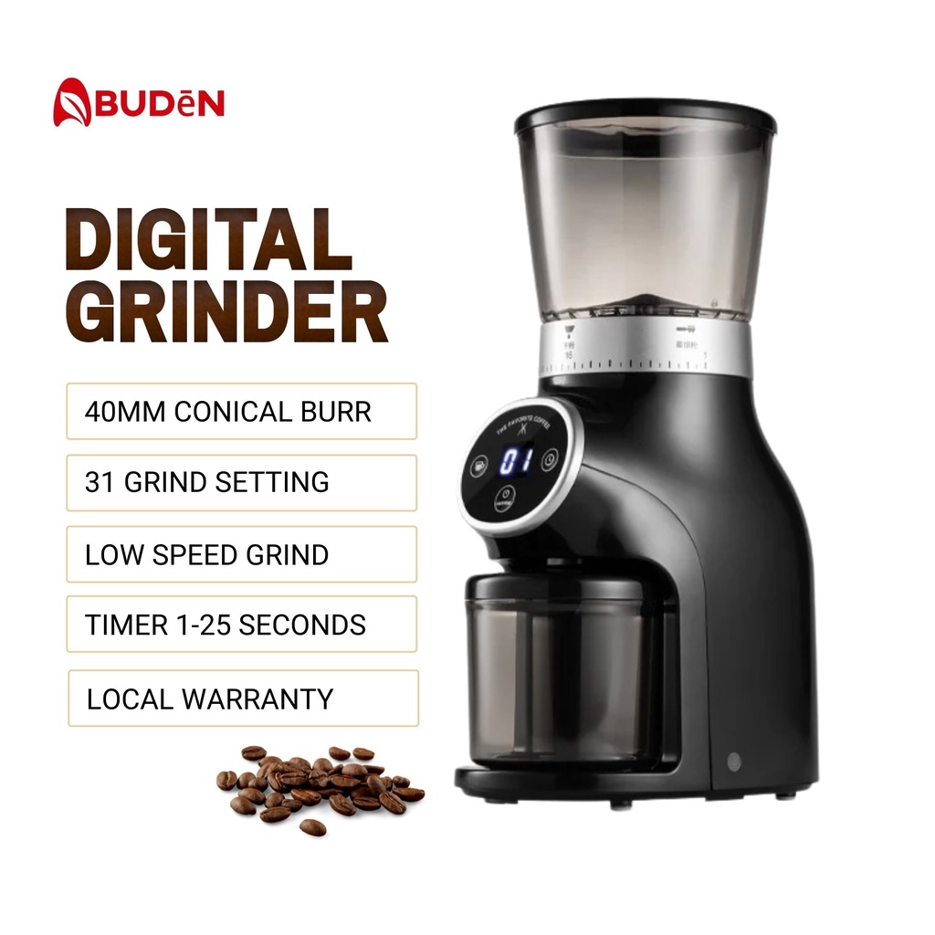 [ Local Ready Stocks ] ABUDEN Digital Coffee Grinder Coffee Burr