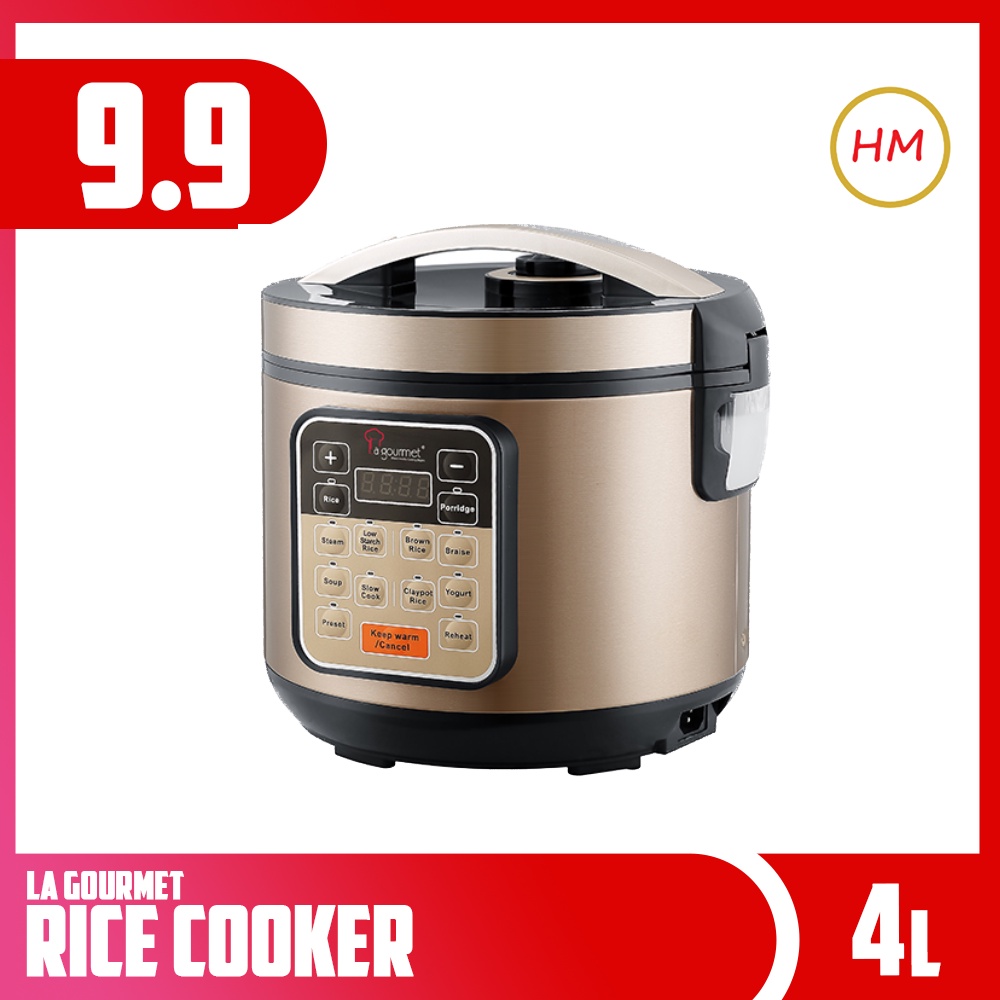 La Gourmet Healthy Rice Cooker 4L Shopee Malaysia